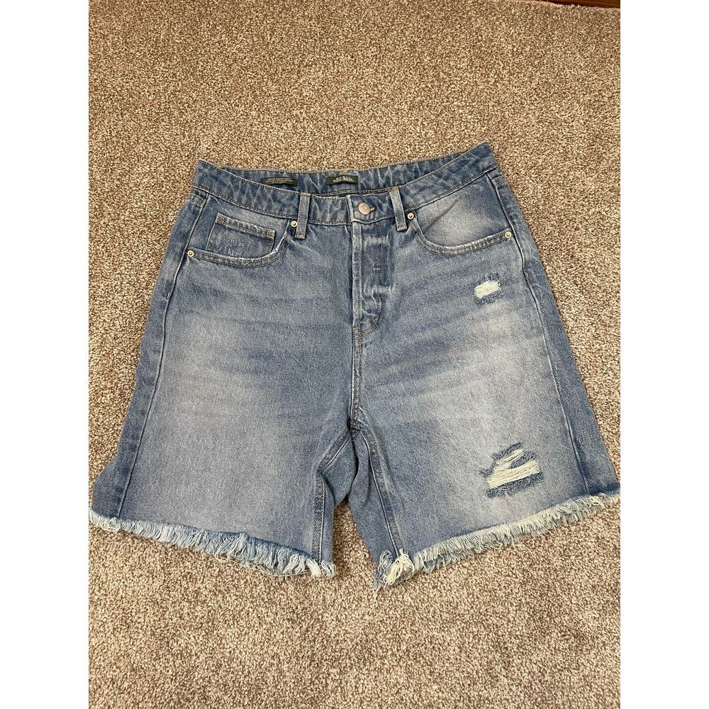 Wild Fable Women's High Raise Bermuda Urban Classic Distressed Shorts 10